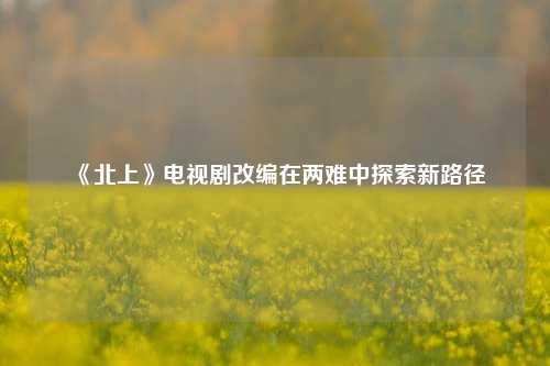 《北上》电视剧改编在两难中探索新路径